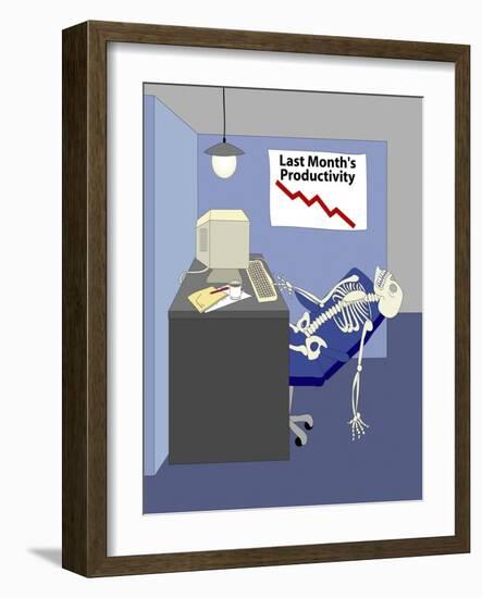 Deleting Spam-Linda Braucht-Framed Giclee Print