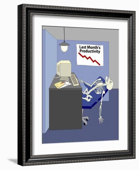 Deleting Spam-Linda Braucht-Framed Giclee Print