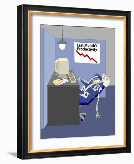 Deleting Spam-Linda Braucht-Framed Giclee Print