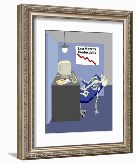 Deleting Spam-Linda Braucht-Framed Giclee Print