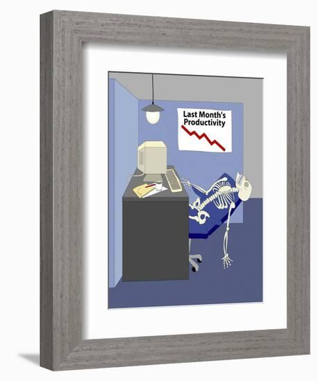 Deleting Spam-Linda Braucht-Framed Giclee Print