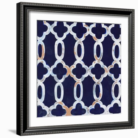 Delft Blue Pattern 3-Hope Smith-Framed Art Print