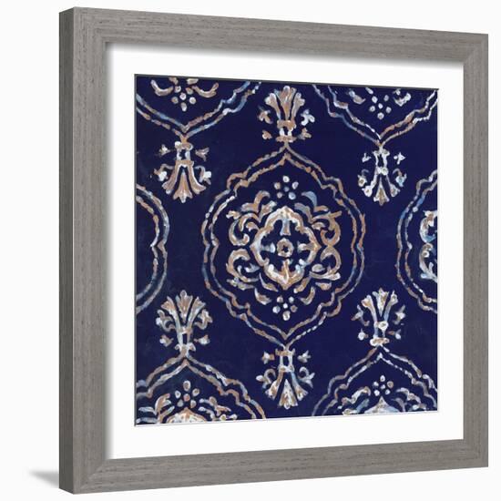 Delft Blue Pattern 4-Hope Smith-Framed Art Print