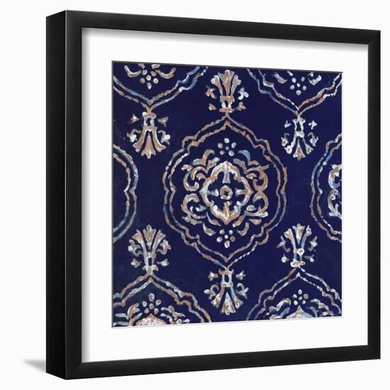 Delft Blue Pattern 4-Hope Smith-Framed Art Print