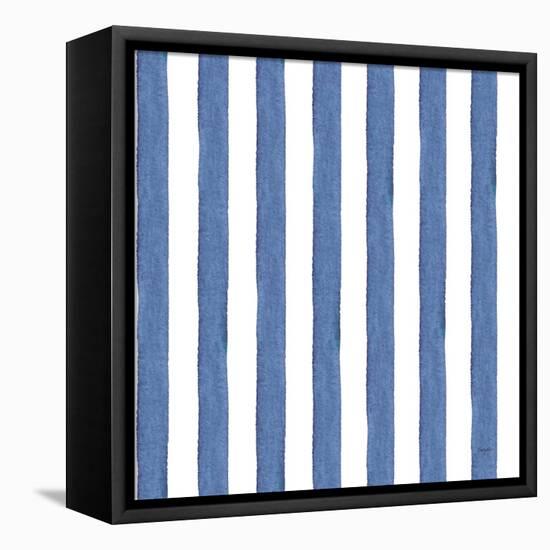 Delft Delight Pattern II-Kristy Rice-Framed Stretched Canvas
