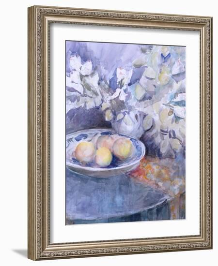 Delft Platter on a Circular Table-Karen Armitage-Framed Giclee Print