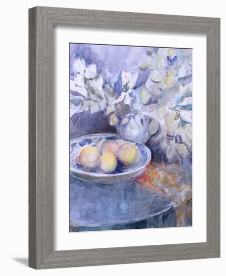 Delft Platter on a Circular Table-Karen Armitage-Framed Giclee Print