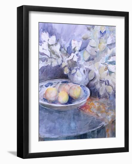 Delft Platter on a Circular Table-Karen Armitage-Framed Giclee Print