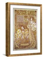 Delftsche Slaolie, Advertising Poster for Salad Dressing, 1895, by Jan Toorop (1858-1928)-Jan Theodore Toorop-Framed Giclee Print