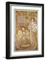 Delftsche Slaolie, Advertising Poster for Salad Dressing, 1895, by Jan Toorop (1858-1928)-Jan Theodore Toorop-Framed Giclee Print