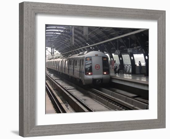 Delhi Metro, India, Asia-James Gritz-Framed Photographic Print