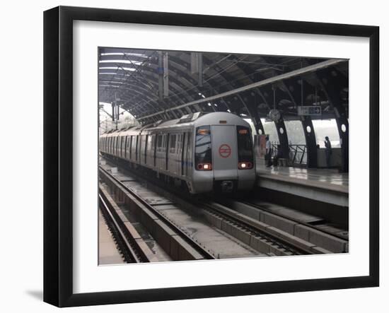 Delhi Metro, India, Asia-James Gritz-Framed Photographic Print