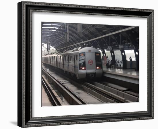 Delhi Metro, India, Asia-James Gritz-Framed Photographic Print