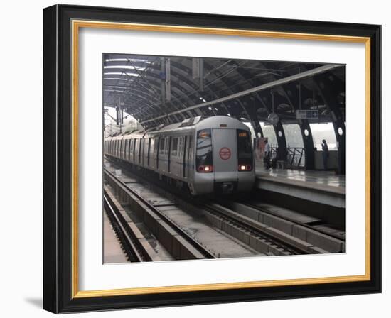 Delhi Metro, India, Asia-James Gritz-Framed Photographic Print