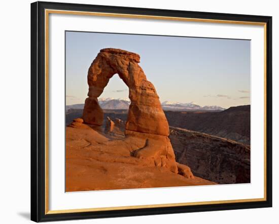 Delicate Arch at Sunset, Arches National Park, Utah, United States of America, North America-James Hager-Framed Photographic Print