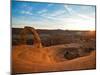 Delicate Arch in Arches National Park at Sunset.-Ben Herndon-Mounted Photographic Print