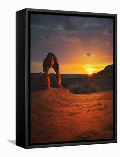 Delicate Arch in Arches National Park-Jon Hicks-Framed Premier Image Canvas