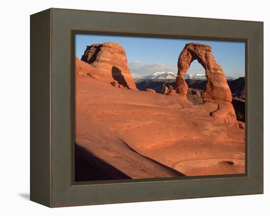 Delicate Arch in Low-Lying Sunlight-Joe McDonald-Framed Premier Image Canvas