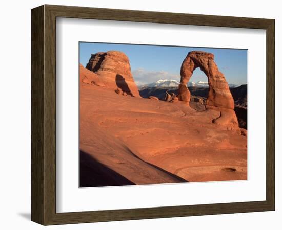 Delicate Arch in Low-Lying Sunlight-Joe McDonald-Framed Photographic Print