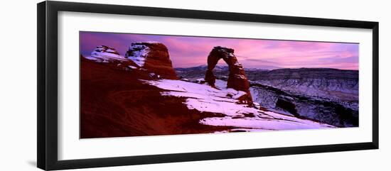 Delicate Arch in Winter, Arches National Park, Utah, Usa-null-Framed Photographic Print