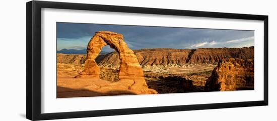 Delicate Arch - Panoramic Landscape - Arches National Park - Utah - United States-Philippe Hugonnard-Framed Photographic Print