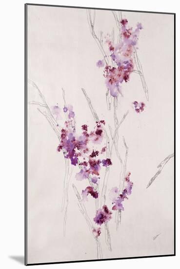 Delicate Blossoms I-Rikki Drotar-Mounted Giclee Print