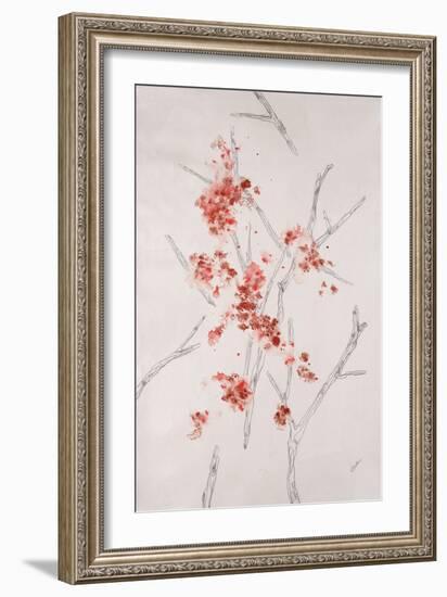 Delicate Blossoms II-Rikki Drotar-Framed Giclee Print