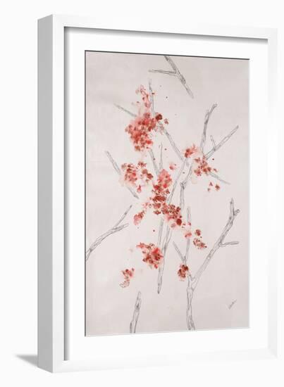 Delicate Blossoms II-Rikki Drotar-Framed Giclee Print