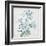 Delicate Botanical Blue II-Alex Black-Framed Art Print