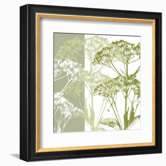 Delicate Greens-Erin Clark-Framed Art Print