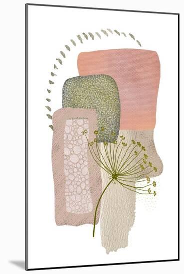 Delicate Pink and Green-1-Sally Ann Moss-Mounted Giclee Print