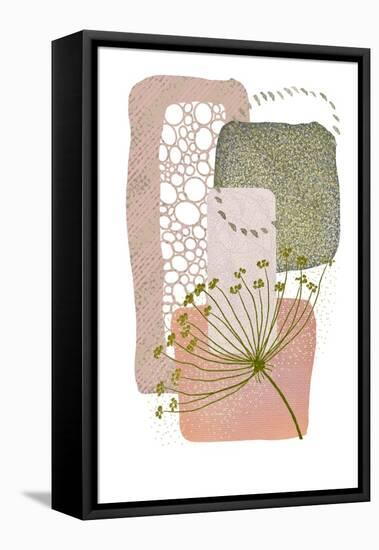 Delicate Pink and Green-2-Sally Ann Moss-Framed Premier Image Canvas
