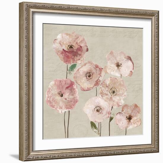 Delicate Pink Flowers-Asia Jensen-Framed Art Print