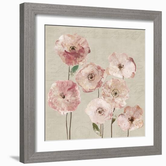 Delicate Pink Flowers-Asia Jensen-Framed Art Print