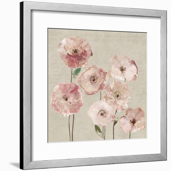 Delicate Pink Flowers-Asia Jensen-Framed Art Print