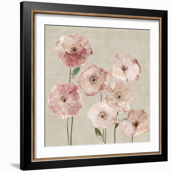 Delicate Pink Flowers-Asia Jensen-Framed Art Print
