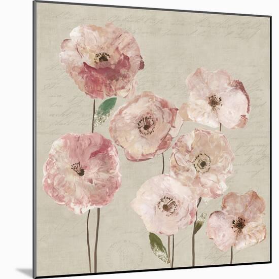 Delicate Pink Flowers-Asia Jensen-Mounted Art Print