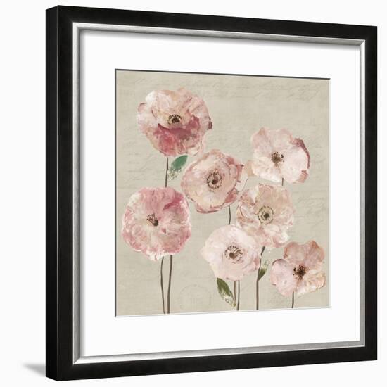 Delicate Pink Flowers-Asia Jensen-Framed Art Print