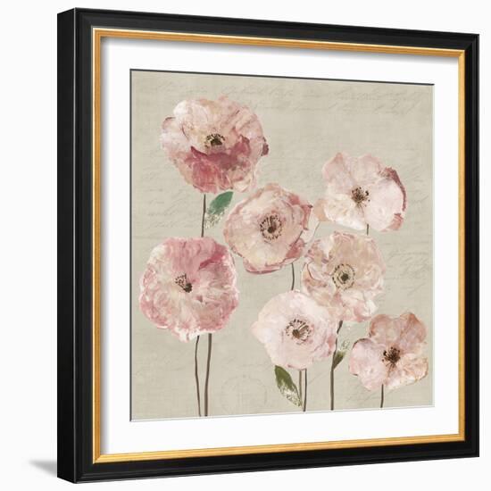 Delicate Pink Flowers-Asia Jensen-Framed Art Print
