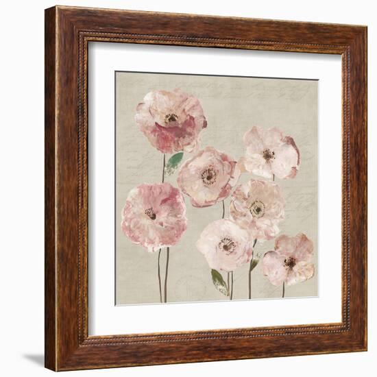 Delicate Pink Flowers-Asia Jensen-Framed Art Print