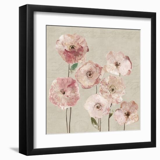 Delicate Pink Flowers-Asia Jensen-Framed Art Print