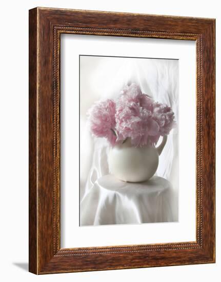 Delicate Pink Peonies-Anna Miller-Framed Photographic Print