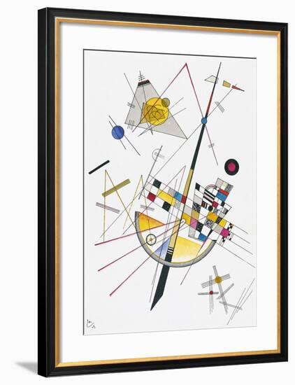 Delicate Tension (1923)-Wassily Kandinsky-Framed Art Print