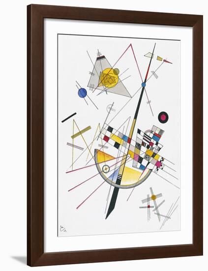 Delicate Tension (1923)-Wassily Kandinsky-Framed Art Print