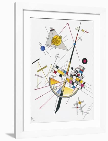 Delicate Tension (1923)-Wassily Kandinsky-Framed Art Print