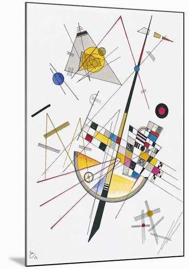 Delicate Tension (1923)-Wassily Kandinsky-Mounted Art Print