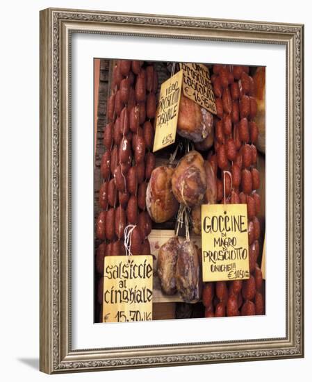 Delicatessen Shop, Norcia, Umbria, Italy, Europe-Vincenzo Lombardo-Framed Photographic Print