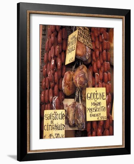 Delicatessen Shop, Norcia, Umbria, Italy, Europe-Vincenzo Lombardo-Framed Photographic Print