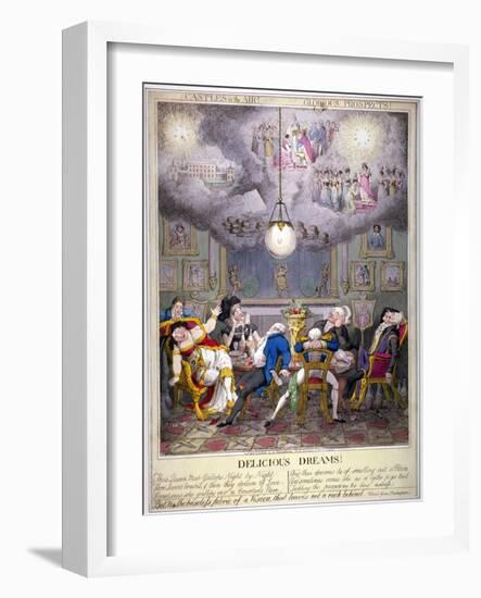 Delicious Dreams! Castles in the Air! Glorious Prospects!, 1821-Theodore Lane-Framed Giclee Print