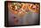 Delicious Italian Pizzas Served on Wooden Table-Jag_cz-Framed Premier Image Canvas